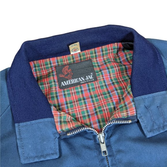 Vintage Men's American Jac "Work Coat" Jacket Full-Zip Blue - Fits like Large - Picture 12 of 16